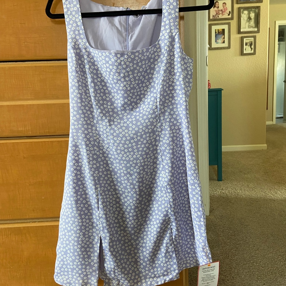 Floral Lavender Sleeveless Dress